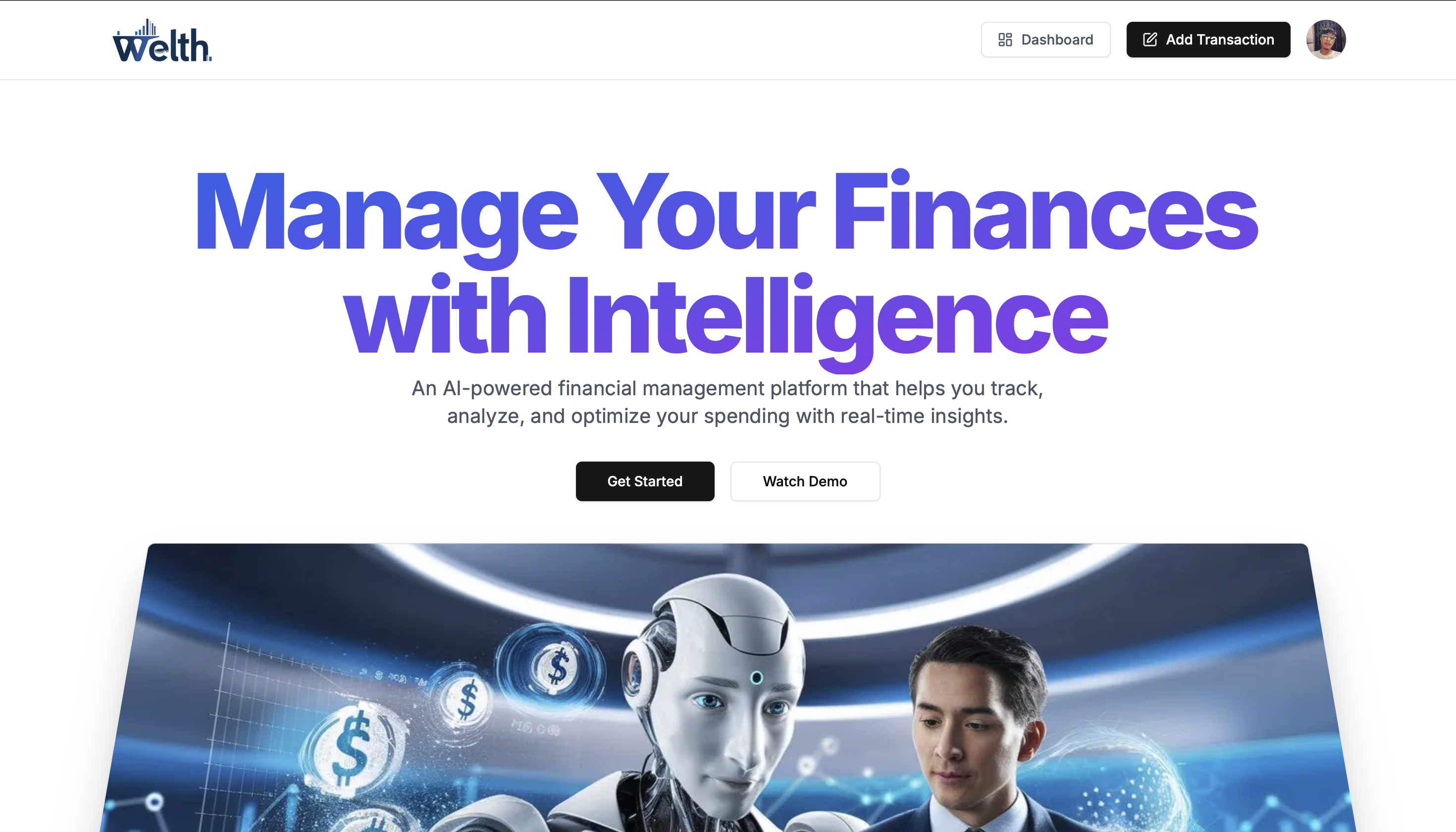 Welth Finance Management Platform